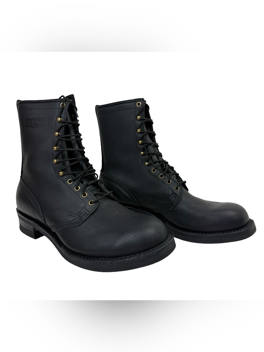 Wesco 100 Years Jobmaster ? Men's Size 12.5 D Black on Black Boots Excellent